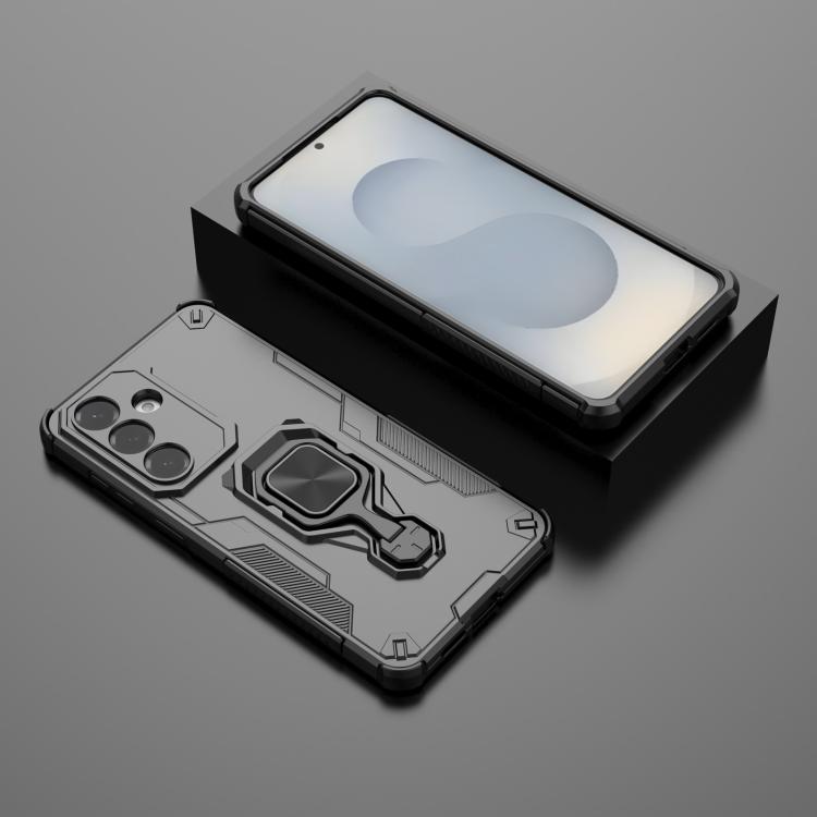 For Samsung Galaxy S26+ 5G Metal Kickstand TPU Hybrid PC Phone Case