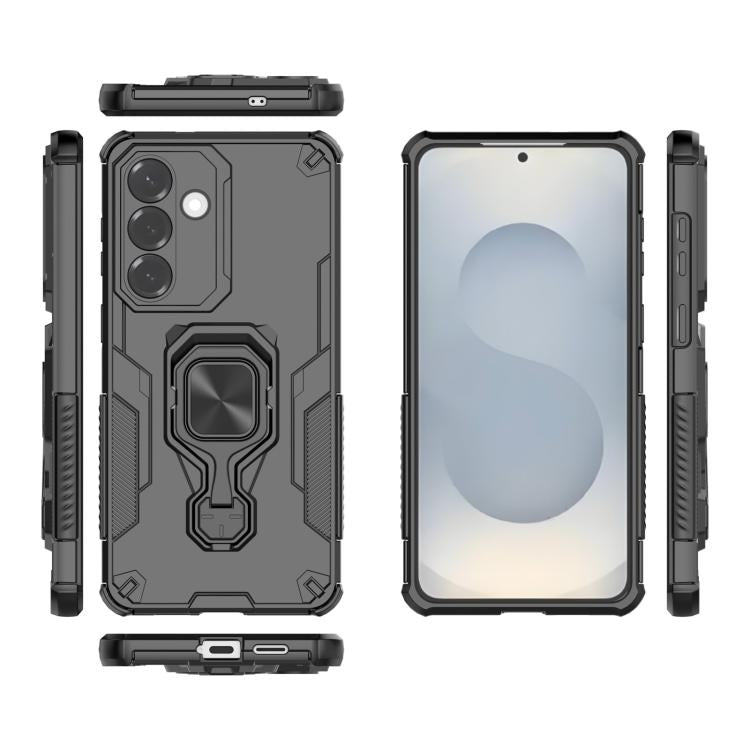 For Samsung Galaxy S26+ 5G Metal Kickstand TPU Hybrid PC Phone Case