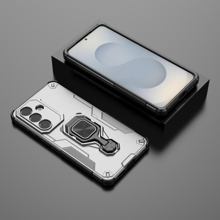 For Samsung Galaxy S26+ 5G Metal Kickstand TPU Hybrid PC Phone Case