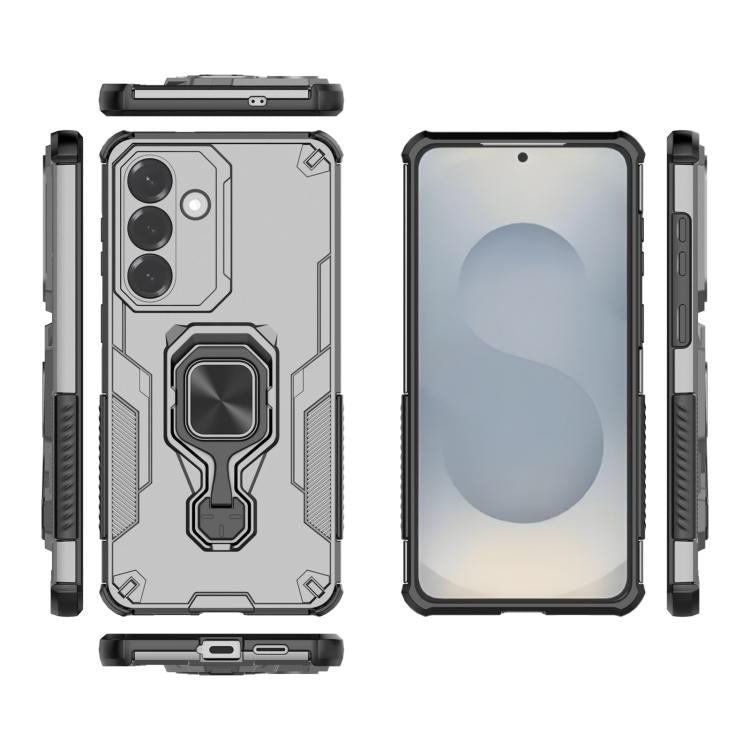 For Samsung Galaxy S26+ 5G Metal Kickstand TPU Hybrid PC Phone Case