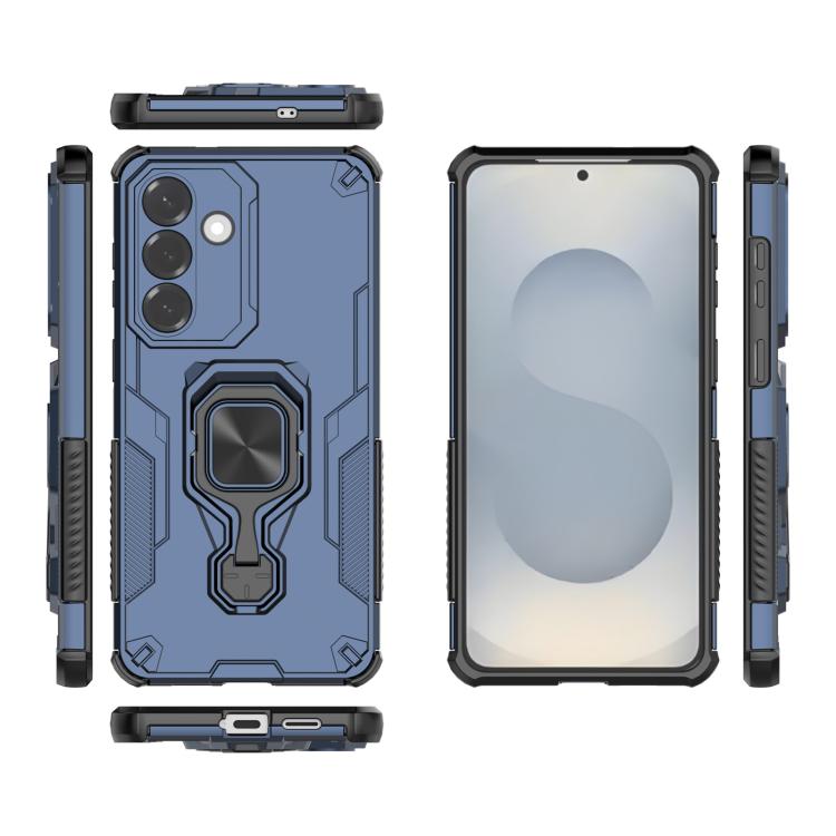For Samsung Galaxy S26+ 5G Metal Kickstand TPU Hybrid PC Phone Case