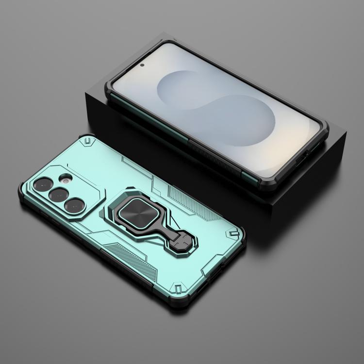 For Samsung Galaxy S26+ 5G Metal Kickstand TPU Hybrid PC Phone Case