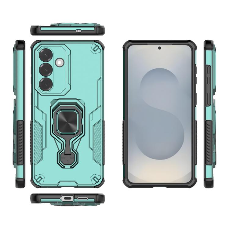 For Samsung Galaxy S26+ 5G Metal Kickstand TPU Hybrid PC Phone Case