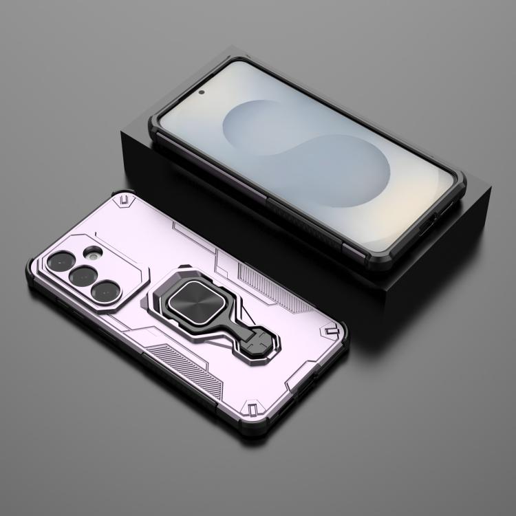 For Samsung Galaxy S26+ 5G Metal Kickstand TPU Hybrid PC Phone Case