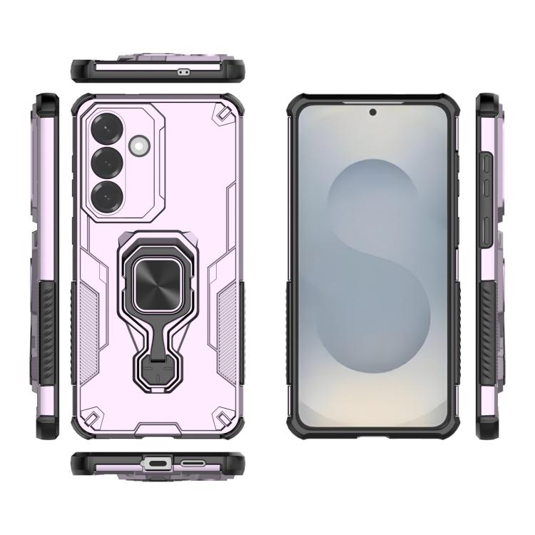 For Samsung Galaxy S26+ 5G Metal Kickstand TPU Hybrid PC Phone Case