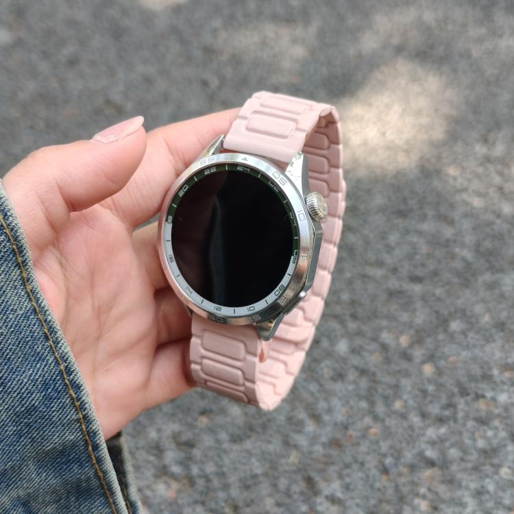 20mm I-shaped Three-piece Leather Magnetic Watch Band