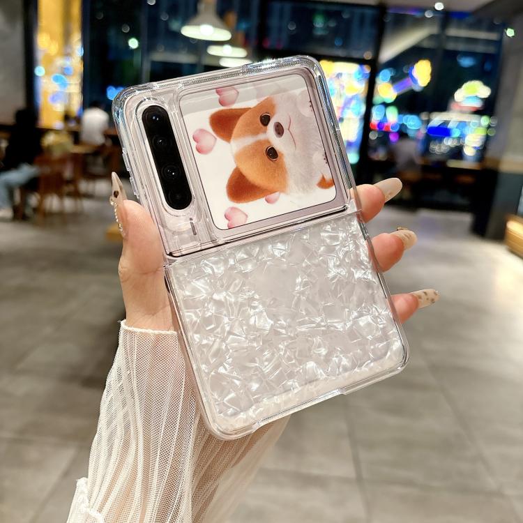 For Huawei Pura X Pearlescent Shell Texture Phone Case