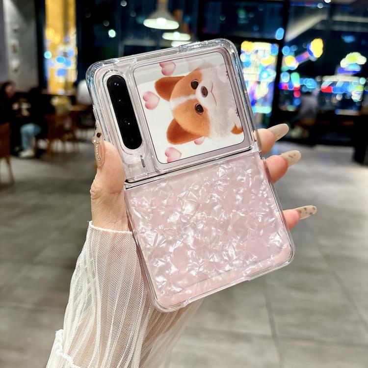 For Huawei Pura X Pearlescent Shell Texture Phone Case