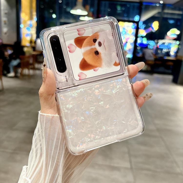 For Huawei Pura X Pearlescent Shell Texture Phone Case