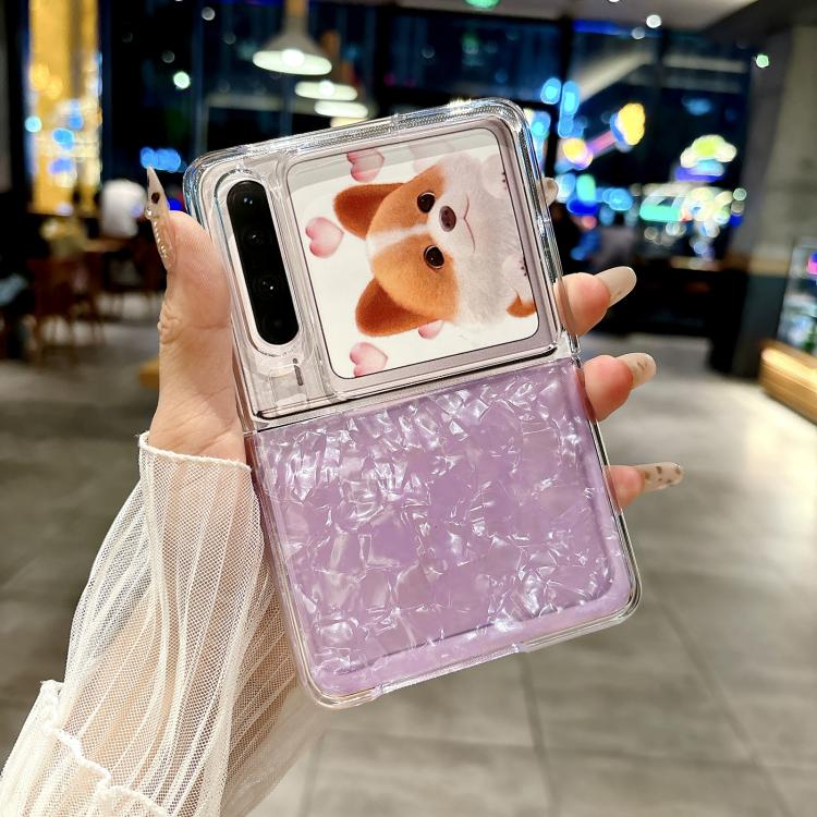 For Huawei Pura X Pearlescent Shell Texture Phone Case