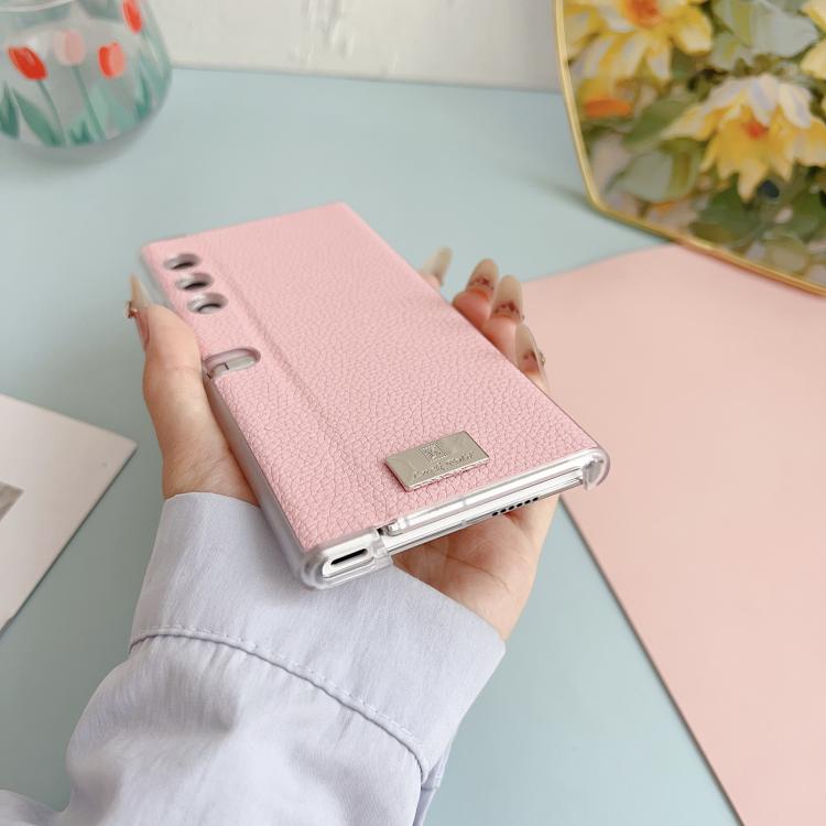 For Honor V Purse Transparent Edge Litchi Texture Phone Case