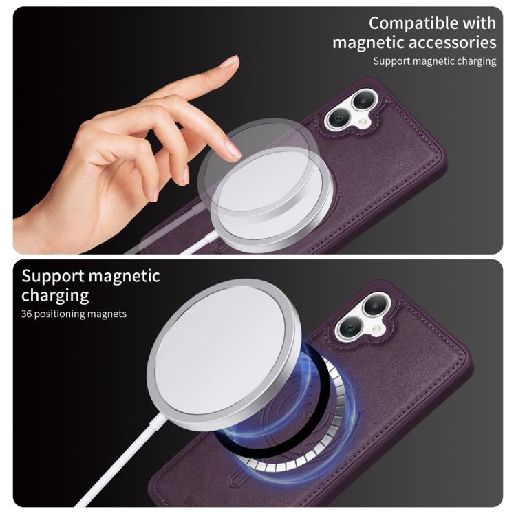 For Samsung Galaxy A06 4G BETOPNICE Vertical Flip Detachable MagSafe Wallet Phone Case