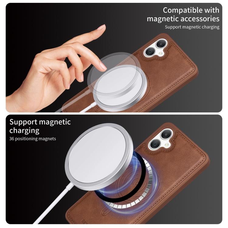 For Samsung Galaxy A06 4G BETOPNICE Vertical Flip Detachable MagSafe Wallet Phone Case