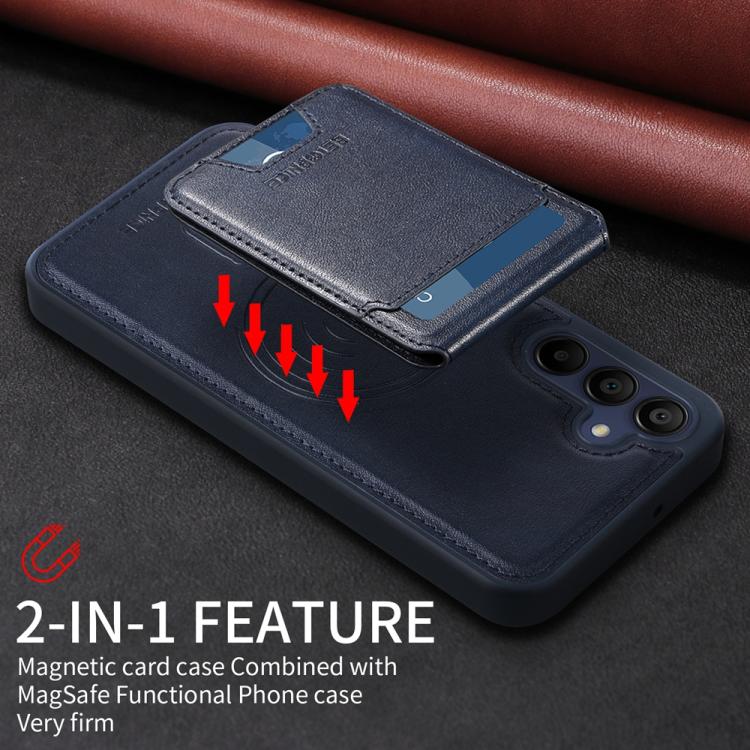 For Samsung Galaxy A15 5G BETOPNICE Vertical Flip Detachable MagSafe Wallet Phone Case