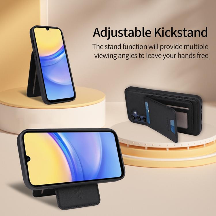For Samsung Galaxy A15 5G BETOPNICE Vertical Flip Detachable MagSafe Wallet Phone Case