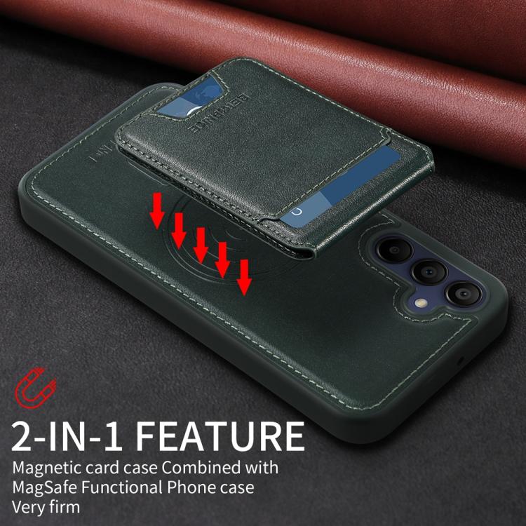 For Samsung Galaxy A15 5G BETOPNICE Vertical Flip Detachable MagSafe Wallet Phone Case