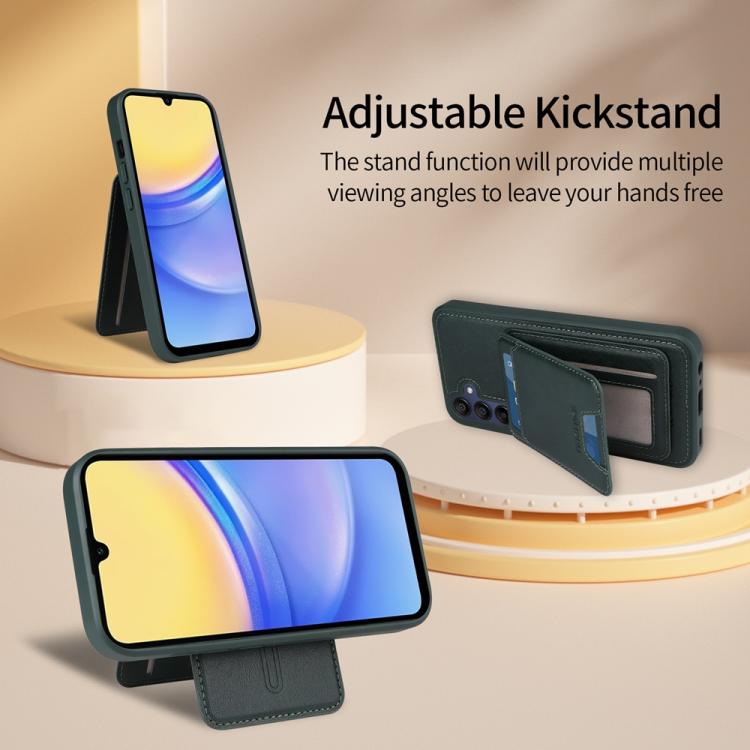 For Samsung Galaxy A15 5G BETOPNICE Vertical Flip Detachable MagSafe Wallet Phone Case