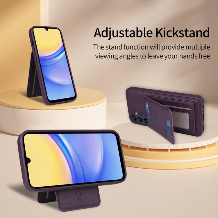 For Samsung Galaxy A15 5G BETOPNICE Vertical Flip Detachable MagSafe Wallet Phone Case
