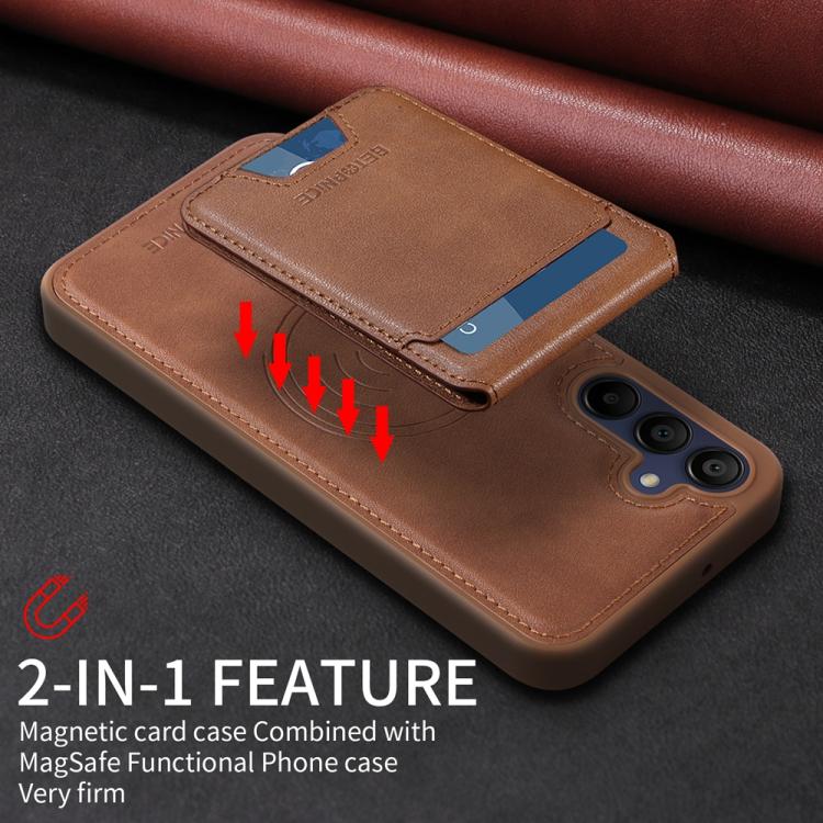 For Samsung Galaxy A15 5G BETOPNICE Vertical Flip Detachable MagSafe Wallet Phone Case