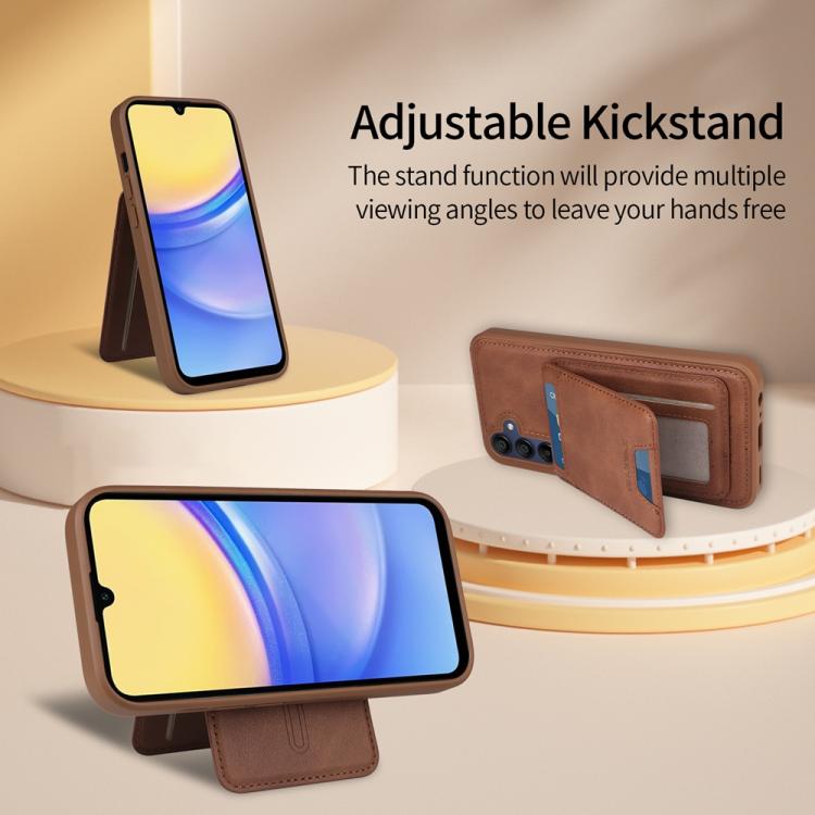 For Samsung Galaxy A15 5G BETOPNICE Vertical Flip Detachable MagSafe Wallet Phone Case