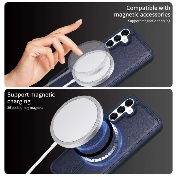 For Samsung Galaxy A16 5G BETOPNICE Vertical Flip Detachable MagSafe Wallet Phone Case