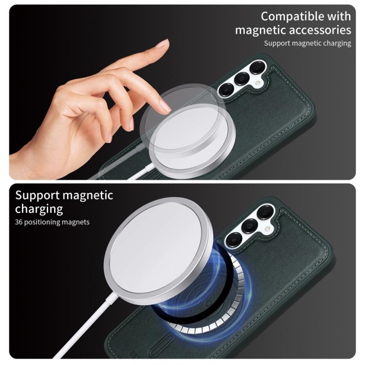 For Samsung Galaxy A16 5G BETOPNICE Vertical Flip Detachable MagSafe Wallet Phone Case