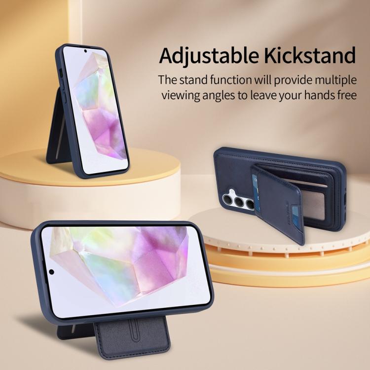 For Samsung Galaxy A35 5G BETOPNICE Vertical Flip Detachable MagSafe Wallet Phone Case