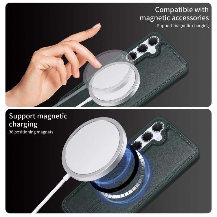 For Samsung Galaxy A35 5G BETOPNICE Vertical Flip Detachable MagSafe Wallet Phone Case