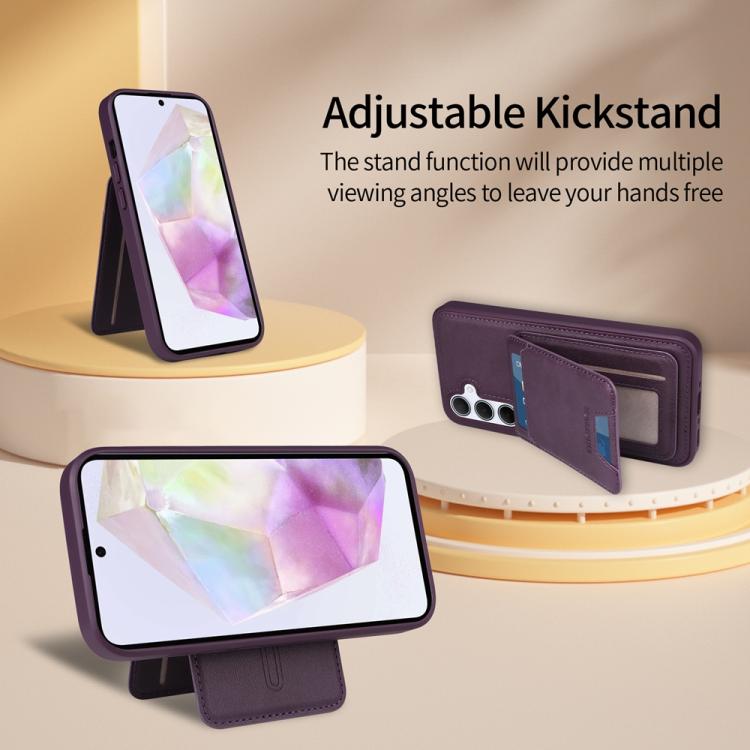 For Samsung Galaxy A35 5G BETOPNICE Vertical Flip Detachable MagSafe Wallet Phone Case