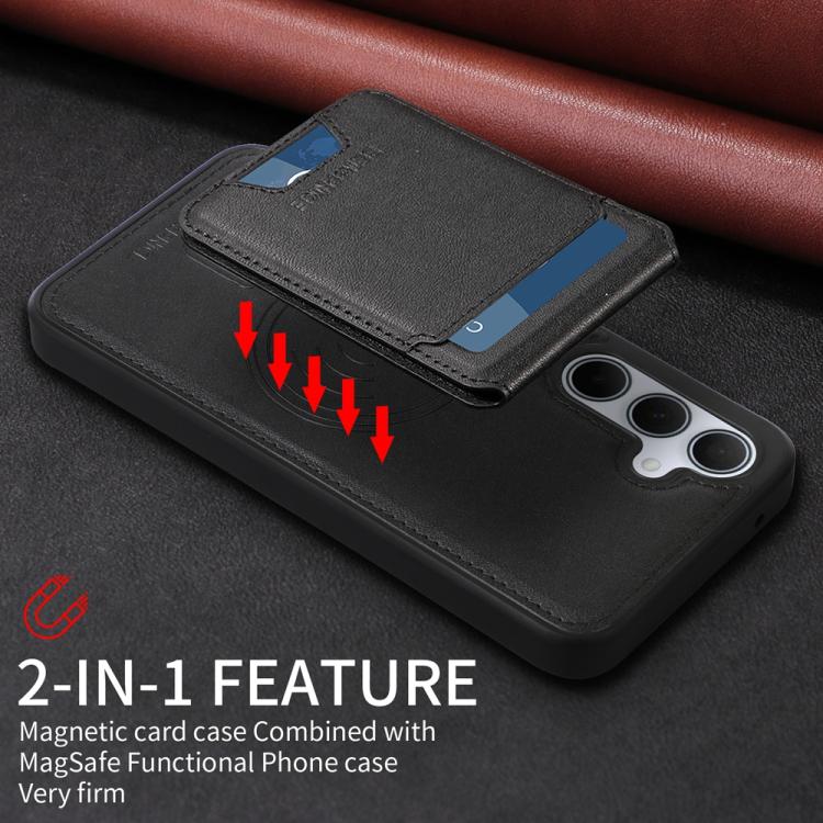 For Samsung Galaxy A35 5G BETOPNICE Vertical Flip Detachable MagSafe Wallet Phone Case