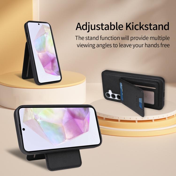 For Samsung Galaxy A35 5G BETOPNICE Vertical Flip Detachable MagSafe Wallet Phone Case