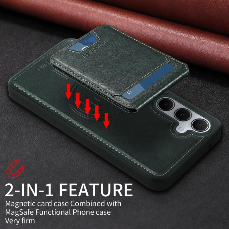 For Samsung Galaxy A55 5G BETOPNICE Vertical Flip Detachable MagSafe Wallet Phone Case