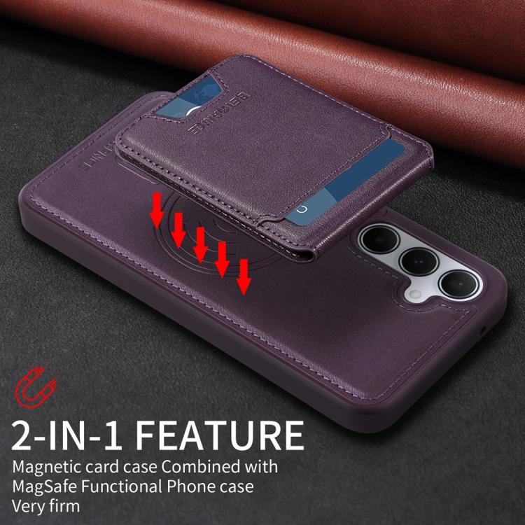 For Samsung Galaxy A55 5G BETOPNICE Vertical Flip Detachable MagSafe Wallet Phone Case