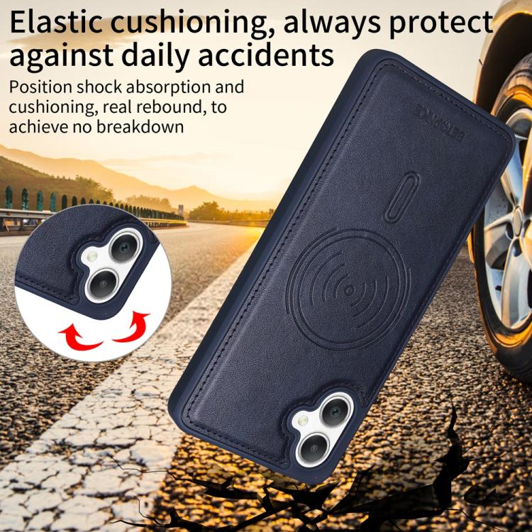 For Samsung Galaxy A06 4G BETOPNICE Horizontal Flip Detachable MagSafe Wallet Phone Case