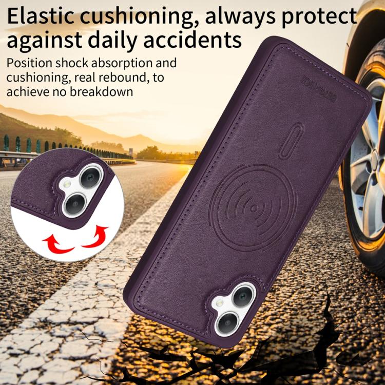 For Samsung Galaxy A06 4G BETOPNICE Horizontal Flip Detachable MagSafe Wallet Phone Case