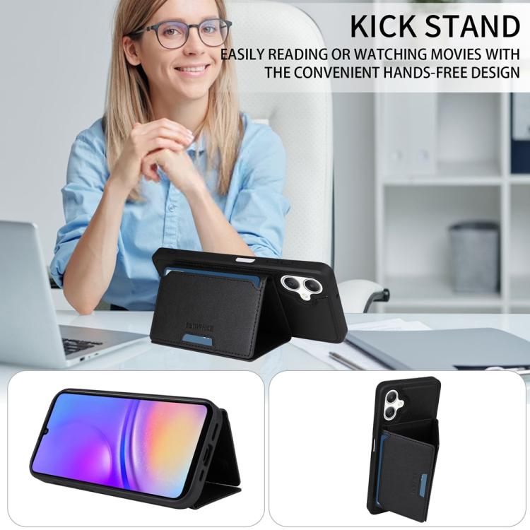 For Samsung Galaxy A06 4G BETOPNICE Horizontal Flip Detachable MagSafe Wallet Phone Case