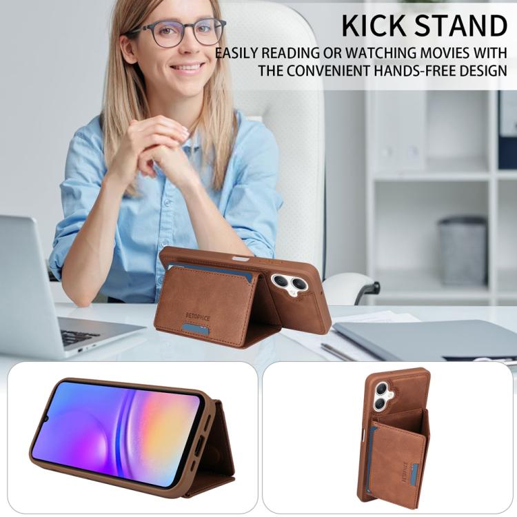 For Samsung Galaxy A06 4G BETOPNICE Horizontal Flip Detachable MagSafe Wallet Phone Case