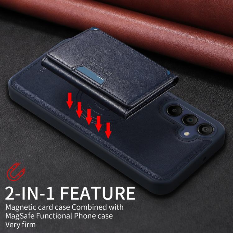 For Samsung Galaxy A15 5G BETOPNICE Horizontal Flip Detachable MagSafe Wallet Phone Case