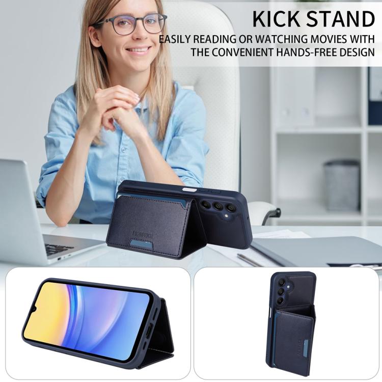 For Samsung Galaxy A15 5G BETOPNICE Horizontal Flip Detachable MagSafe Wallet Phone Case