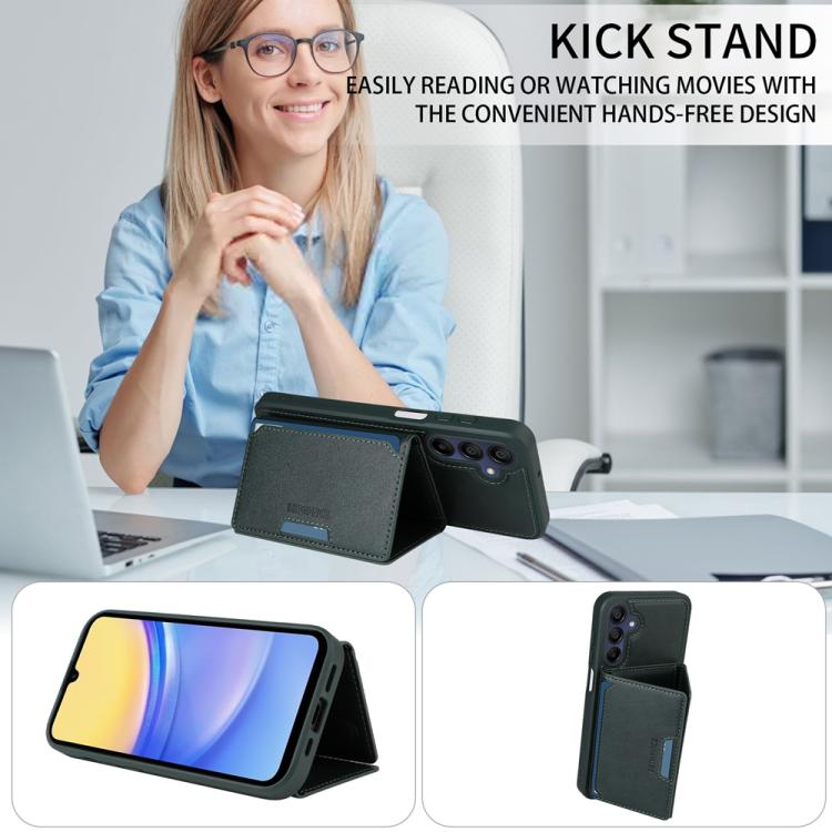 For Samsung Galaxy A15 5G BETOPNICE Horizontal Flip Detachable MagSafe Wallet Phone Case