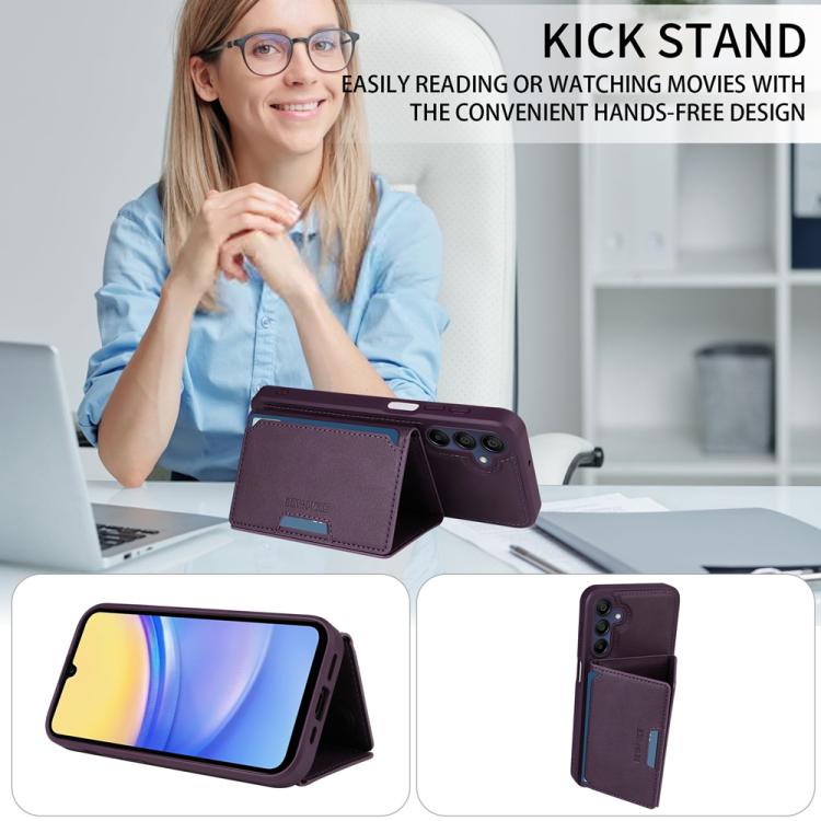 For Samsung Galaxy A15 5G BETOPNICE Horizontal Flip Detachable MagSafe Wallet Phone Case