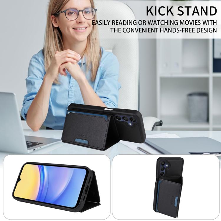 For Samsung Galaxy A15 5G BETOPNICE Horizontal Flip Detachable MagSafe Wallet Phone Case