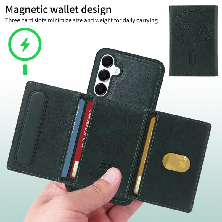For Samsung Galaxy A16 5G BETOPNICE Horizontal Flip Detachable MagSafe Wallet Phone Case