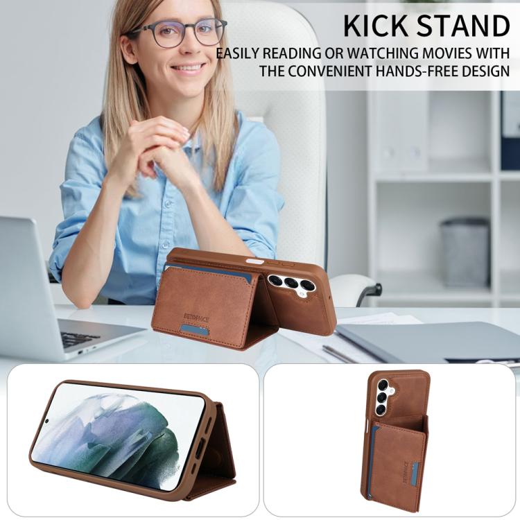 For Samsung Galaxy A16 5G BETOPNICE Horizontal Flip Detachable MagSafe Wallet Phone Case