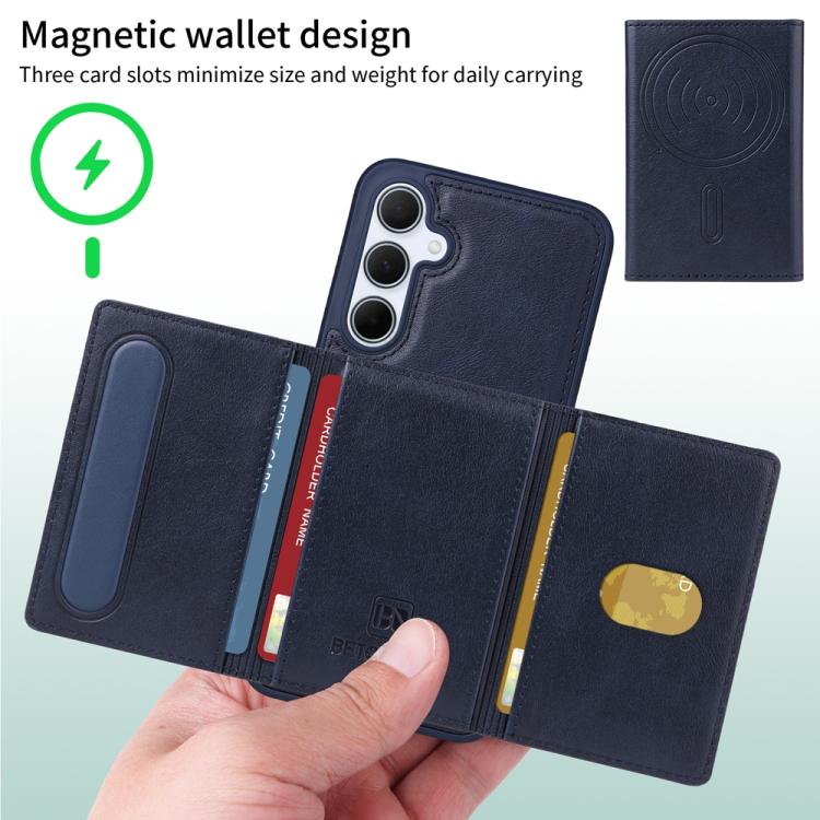 For Samsung Galaxy A35 5G BETOPNICE Horizontal Flip Detachable MagSafe Wallet Phone Case