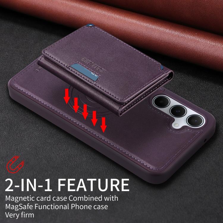 For Samsung Galaxy A55 5G BETOPNICE Horizontal Flip Detachable MagSafe Wallet Phone Case