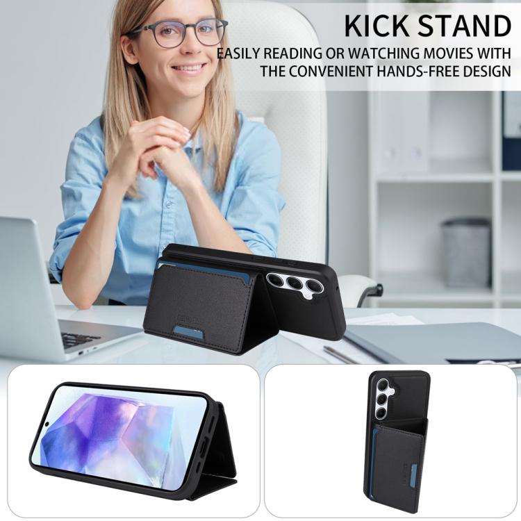 For Samsung Galaxy A55 5G BETOPNICE Horizontal Flip Detachable MagSafe Wallet Phone Case