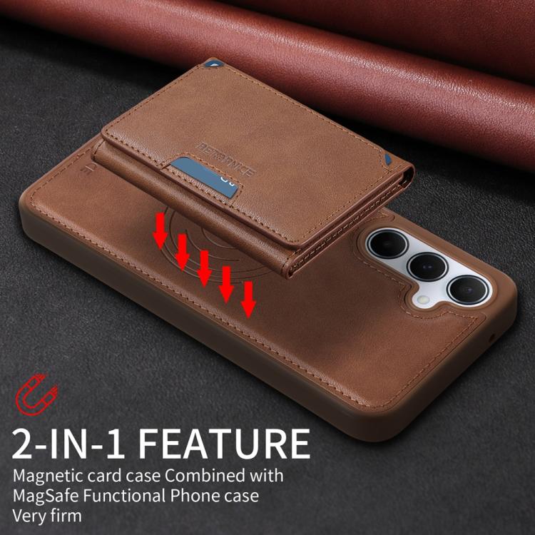For Samsung Galaxy A55 5G BETOPNICE Horizontal Flip Detachable MagSafe Wallet Phone Case