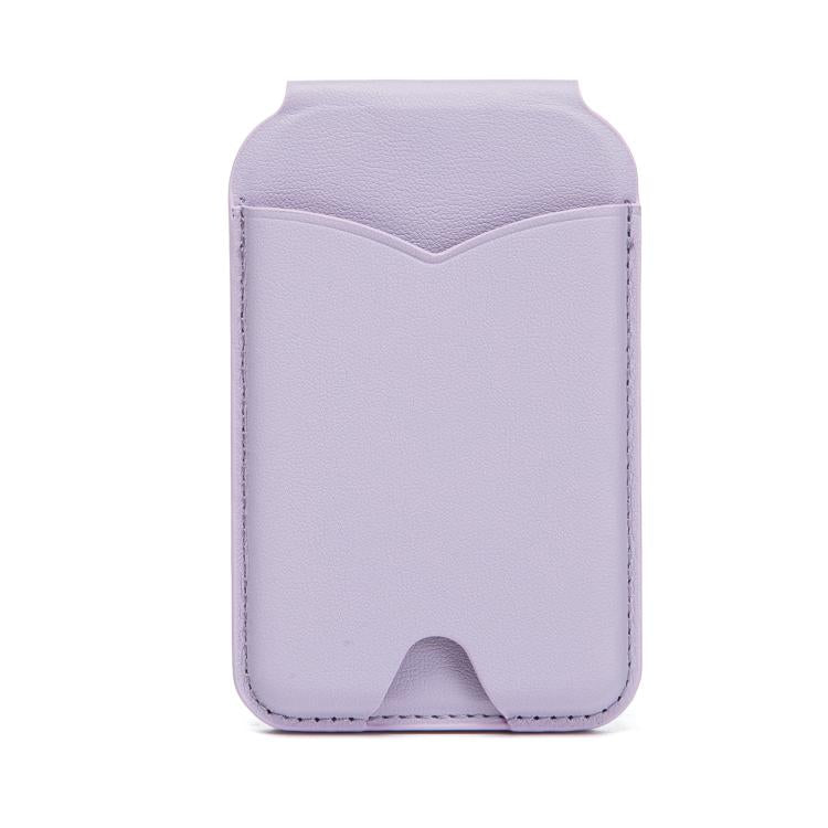 Hinge Mirror Phone Holder Leather Card Bag