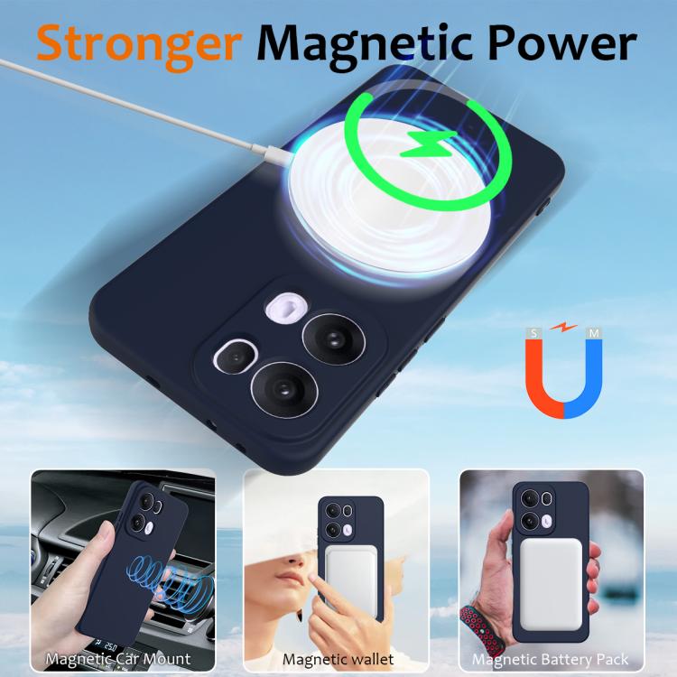 For OPPO Reno13 Pro 5G Global Shockproof Silicone Magsafe Phone Case